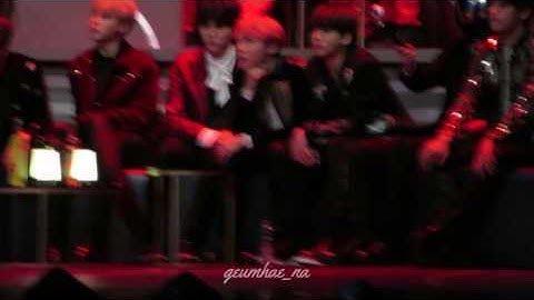 [FANCAM] 161202 BTS react to EXO Transformer @MAMA 2016