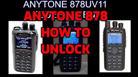 Anytone 878/868 -How to remove Push * to unlock key message on screen.