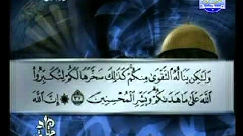 سورة الحج الشيخ توفيق الصائغ