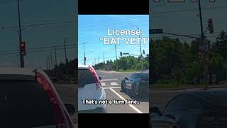 Batmobile makes illegal left turn
