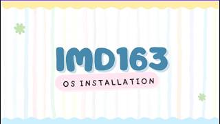 IMD 163 OS Installation
