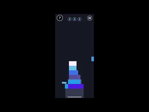 Stack builder game block 2D on iPhone X