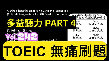 Day 242 多益聽力 Part 4 掌握科技 無限可能 無痛刷題 突破多益 TOEIC成績 3分鐘速戰 #多益聽力 #多益 #toeic part4 #多益聽力練習 #托业