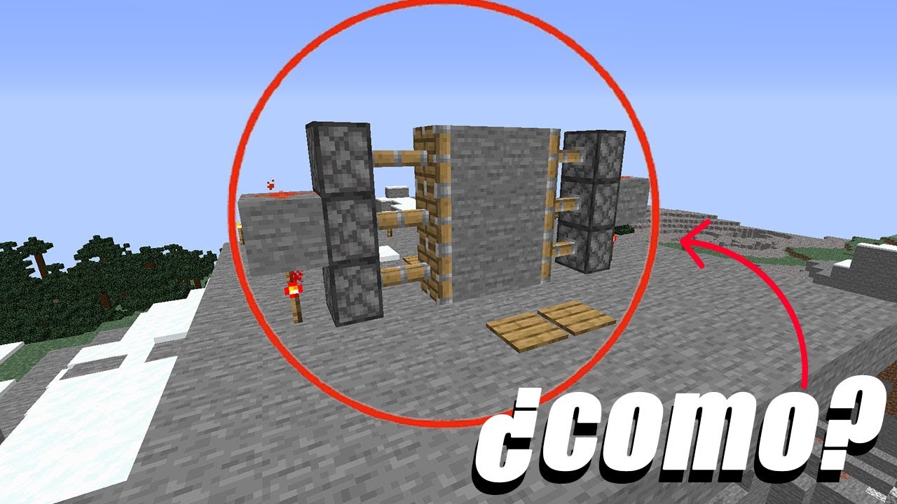 Como hacer una puerta en minecraft