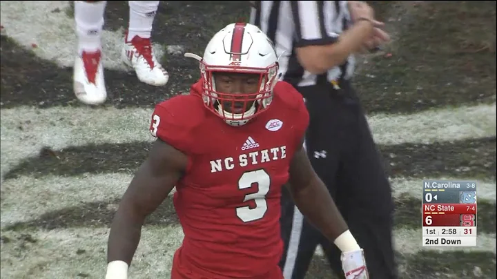 Germaine Pratt (NC State LB #3) Vs. North Carolina 2017