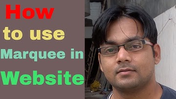 How to use Marquee in website