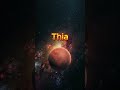 How moon was formed????? #viral #facts #brainlearning #moon #didyouknow #space #interestingfacts