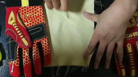 HIGH-VIS HRC5 Rigger Mens Work Gloves Oil Field Drilling Cut 5 Wear-Resistant Handyman Boxer Gloves