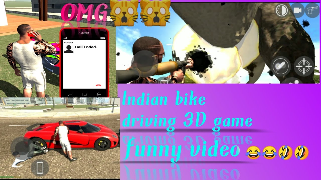OMG🙀🙀|| Indian bike driving 3D game funny video my channel|| - YouTube