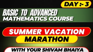 Basic To Advanced Mathematics Course Day 3 | Zero To Hero Maths | basic maths | #motivation #youtube