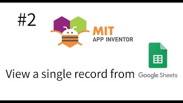 View a single record from Google Sheets in App Inventor2