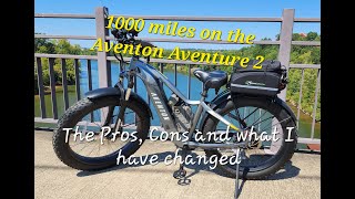 Aventon Aventure 2 Review after 1000 miles. Pros, Cons and things I