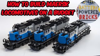 Building Lego 10219 Maersk Locomotives on a budget