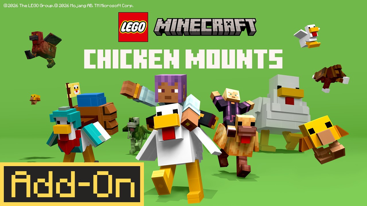 LEGO Minecraft Chicken Mounts