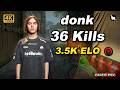🔥donk is ready for Major | SoloQ 36Kills Ancient POV | FACEIT avg 3.5k Elo | Jun 2, 2026