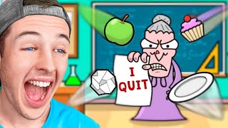 I Pranked My Teacher Until She QUIT! (worlds worst student) screenshot 4