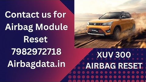 1805BU300021N ! Mahindra Tuv 300 Airbag Module Reset ! Xuv 300 ! Airbag Reset ! Crash Reset ! #srs