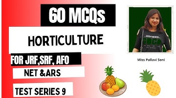 Mock test series- 9 for  Horticulture  ICAR-JRF,SRF, NET DDA and AFO