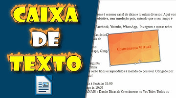 Inserir CAIXA de TEXTO no LibreOffice Writer