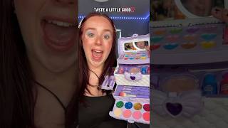 MAKEUP CHALLENGE 😝 #pov doing a full face of makeup using kids makeup… #shorts #fyp #tiktok #grwm