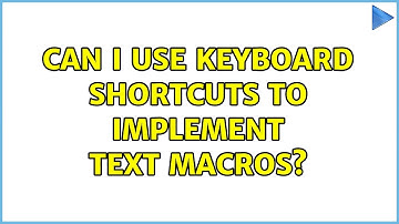 Ubuntu: Can I use Keyboard Shortcuts to implement text macros?