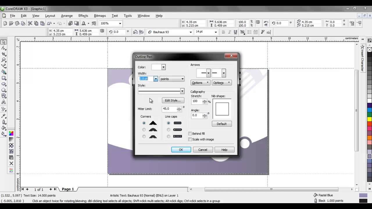  Tutorial  Membuat  Desain  Kartu  Nama  Corel  X3 Openbooknesia 