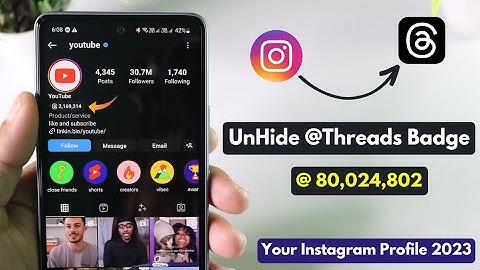 How To Unhide Threads Badge On Instagram Profile I How To Add Threads Badge In Instagram Profile