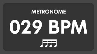29 BPM - Metronome - 16th Notes