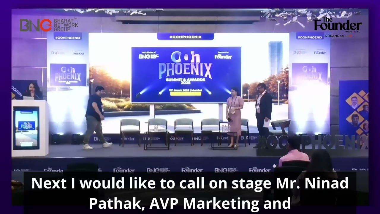 Corporate emcee in mumbai hosting OOH Phoenix Awards and Summit 2026