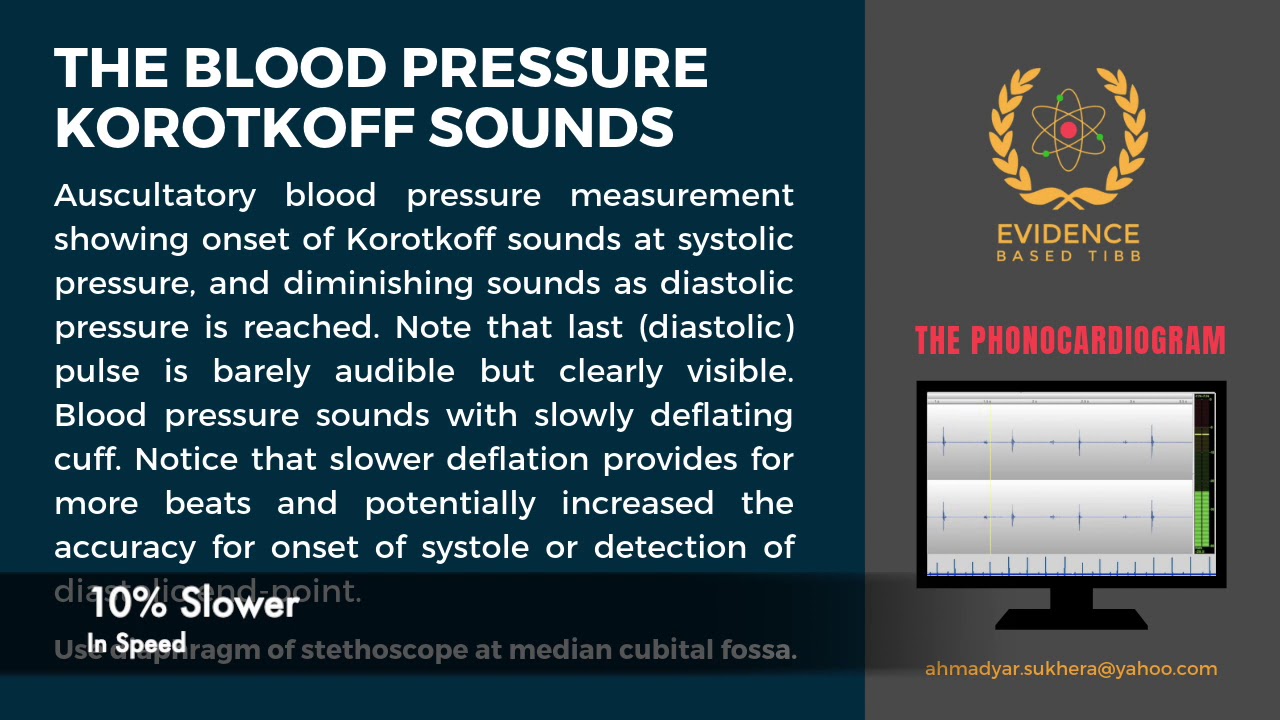 BLOOD PRESSURE KOROTKOFF SOUND PROJECT CPAT DOCTOR SUKHERA (GOLD