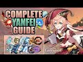 YANFEI - Complete Guide - 4★/5★ Weapons, Artifacts, Builds & Comp Showcase | Genshin Impact