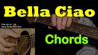 BELLA CIAO (chords): Guitar Lesson + TAB by GuitarNick