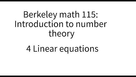 Introduction to number theory lecture 4. More on Euclid