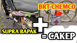 SUPRA BAPAK !! VELG BRT CHEMCO, ARM BPRO , SHOCK RIDE IT GP , KARBU PE 28 THAILAND  MASTER RCB OVAL