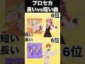 「短いvs長い曲」ランキング #プロセカ #プロジェクトセカイ #shorts