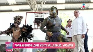 Adán Augusto López visita Yucatán | Noticias con Crystal Mendivil