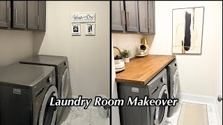 Laundry Room Makeover | Simple &amp; Functional Decor + Storage Ideas