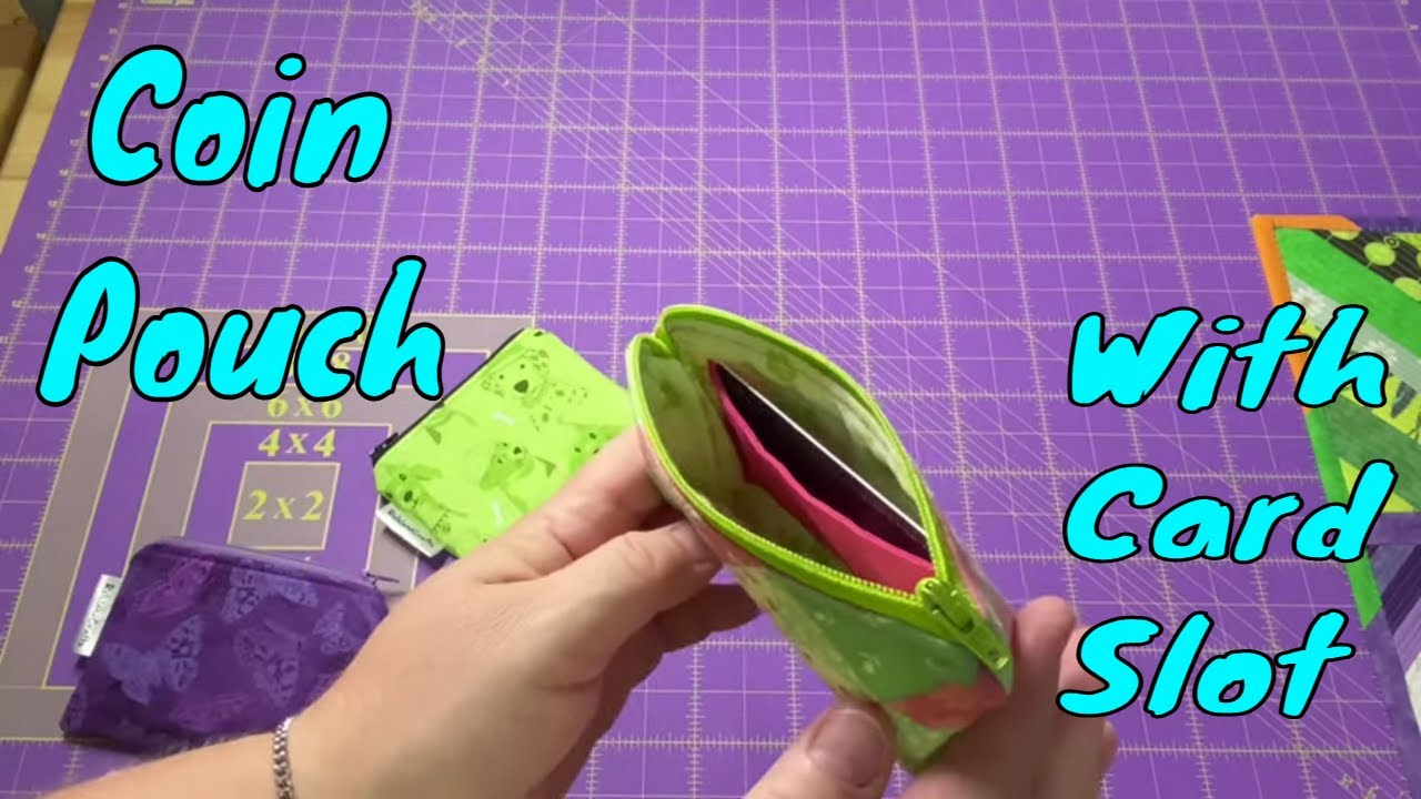 Coin Pouch With Inside Card Pocket 