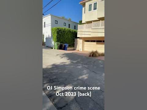 OJ Simpson crime scene Oct 2023 (back) - YouTube