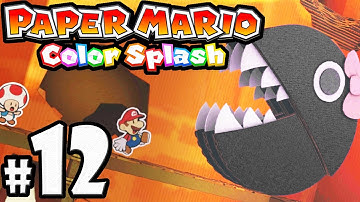 Paper Mario Color Splash - Wii U Gameplay Walkthrough PART 12 - Marmalade Valley: Chain Chomp Chase