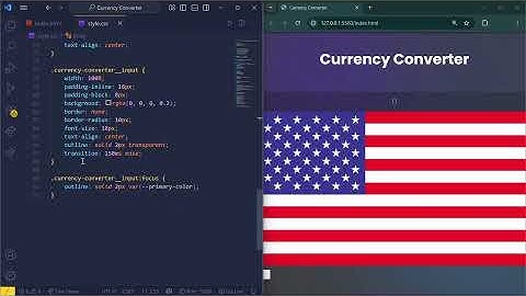 Build a Currency Converter Using HTML CSS & JavaScript | JavaScript API Project for Beginners