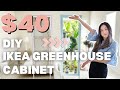 My 40 diy ikea baggebo greenhouse cabinet  ikea hack  houseplant care routine  tips  plant tour