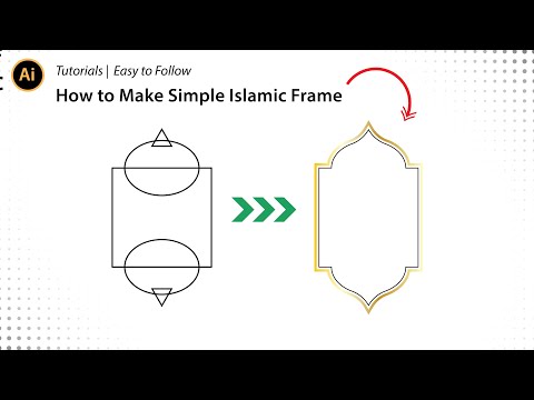 How to Make Simple Islamic Frame in Adobe Illustrator