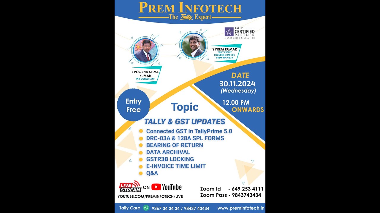 Prem Infotech Tally's Meeting 30-11-24 - YouTube