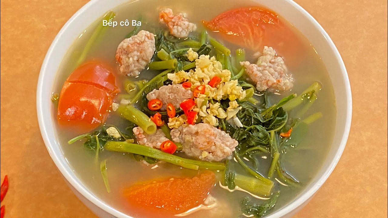 Cách nấu canh chua rau muống thơm ngon - YouTube