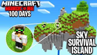 I Survived 100 Days on a SURVIVAL ISLAND in The SKY! Hardcore Minecraft