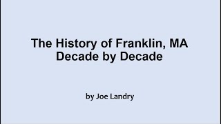 Franklin, MA: 1950-1959
