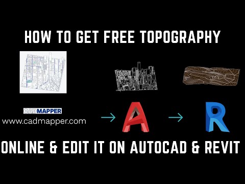 Get FREE topographic CAD file online and edit it through Autocad & Revit!
