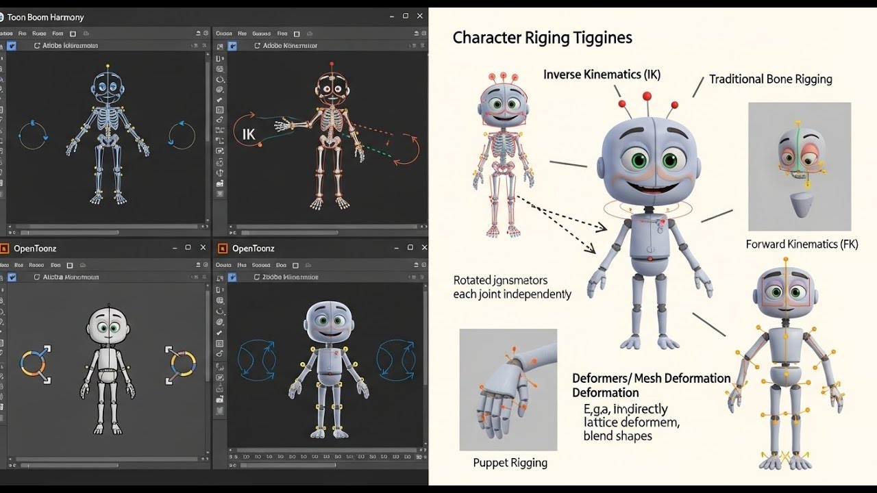 🎥 2D Animation Software Comparison and Character Rigging Techniques