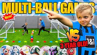 MULTI-BALL CHALLENGES VS MY SON!